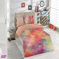 لحاف یک نفره 5 تکه مدل رنگین کمان 2 کد 16010