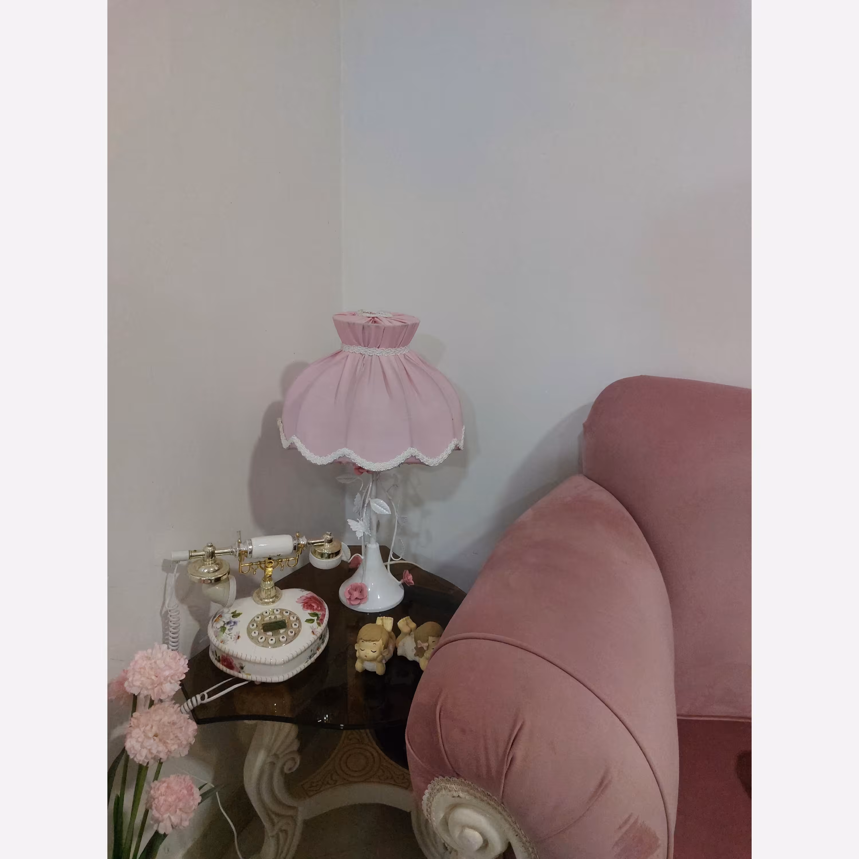 آباژوررومیزی صورتی