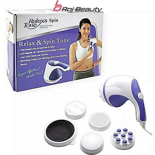 دستگاه ماساژ دستی ریلکس اورجینال اسپین تون با 5 سر مخصوص صورت وبدن