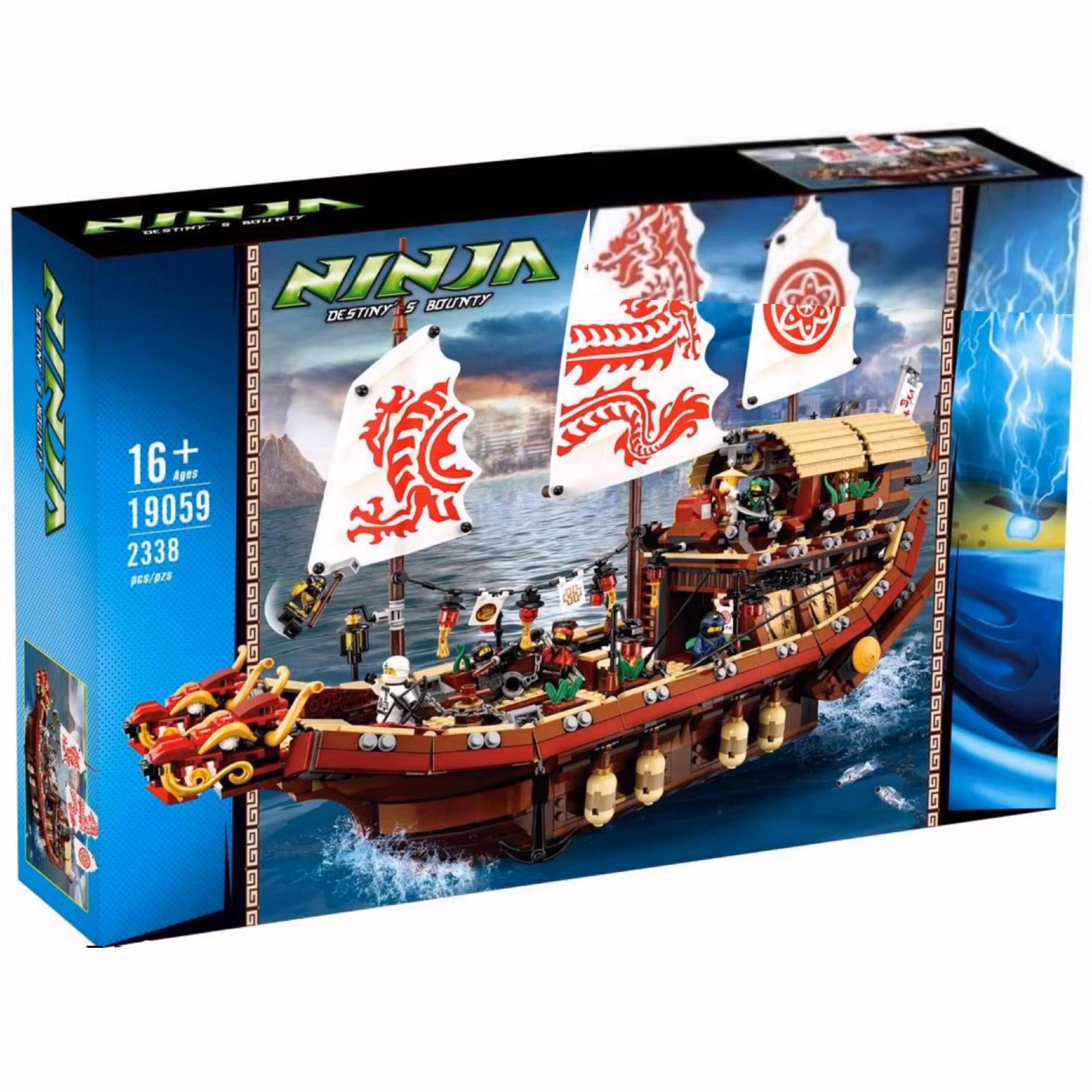 لگو کشتی نینجاگو با کلی آدمک و تجهیزات