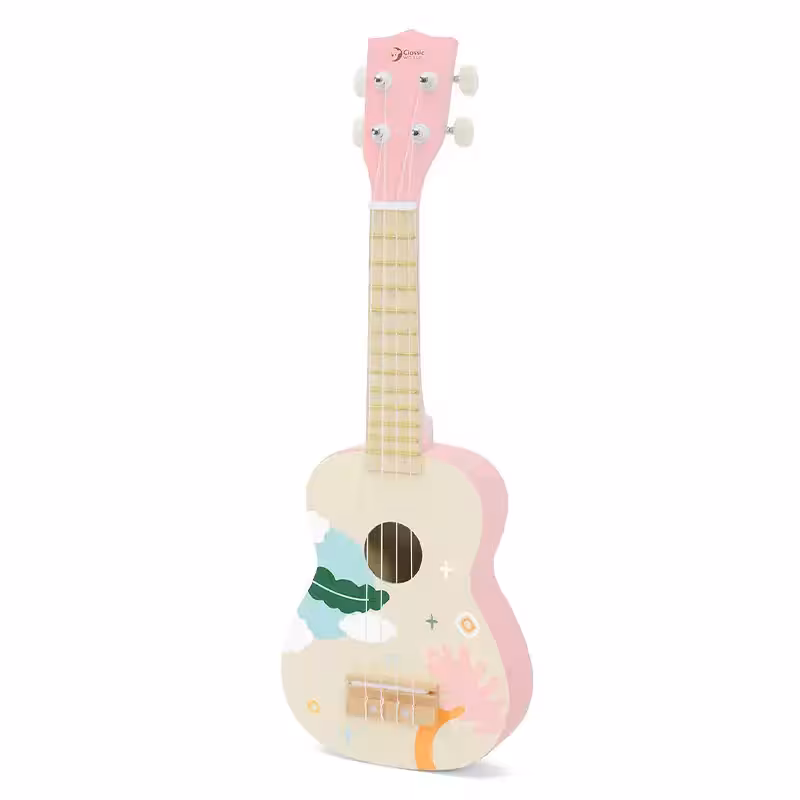 اسباب بازی گیتار چوبی صورتی کلاسیک ورلد Iris Ukulele classic world کد 40563