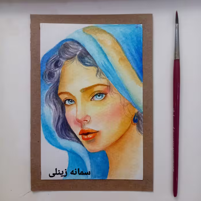 تابلونقاشی طرح عروسکی سایز10در15 کد127
