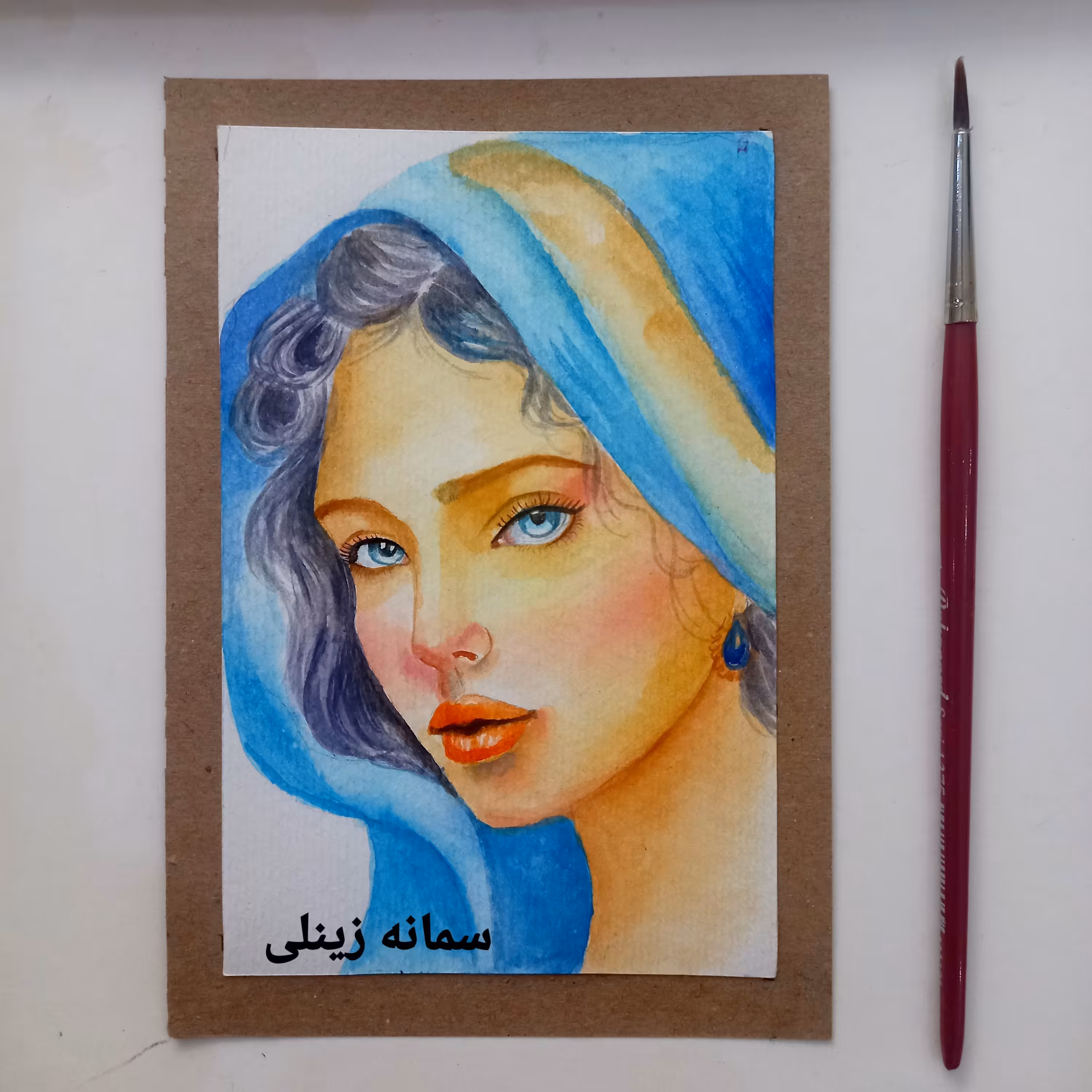 تابلونقاشی طرح عروسکی سایز10در15 کد127