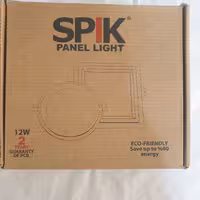 پنل توکار 12 وات دور شیشه مربعی آفتابی