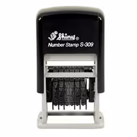 خرید دستگاه مهر شاینی 6 رقم مدل S-309 نمراتور 3 میل