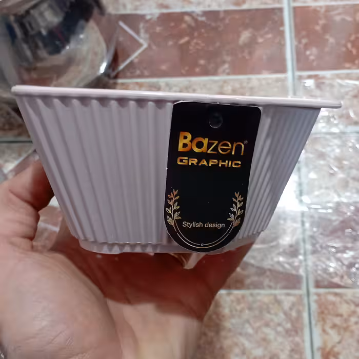 سبد تفاله گیر بازن طرح گرافیک