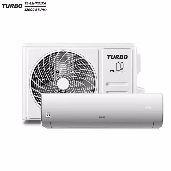 کولر گازی 12000 توربو سردوگرم سردوگرم T3 مدل TB-12HRO1XA