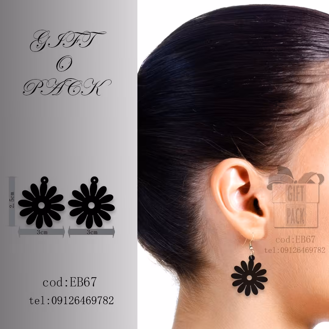 گوشواره دخترانه و زنانه اسپرت طرح گل به قیمت 30 هزار تومان