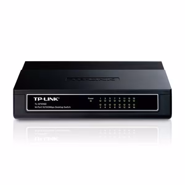سوییچ 16 پورت مگابیتی و دسکتاپ تی پی-لینک TL-SF1016D