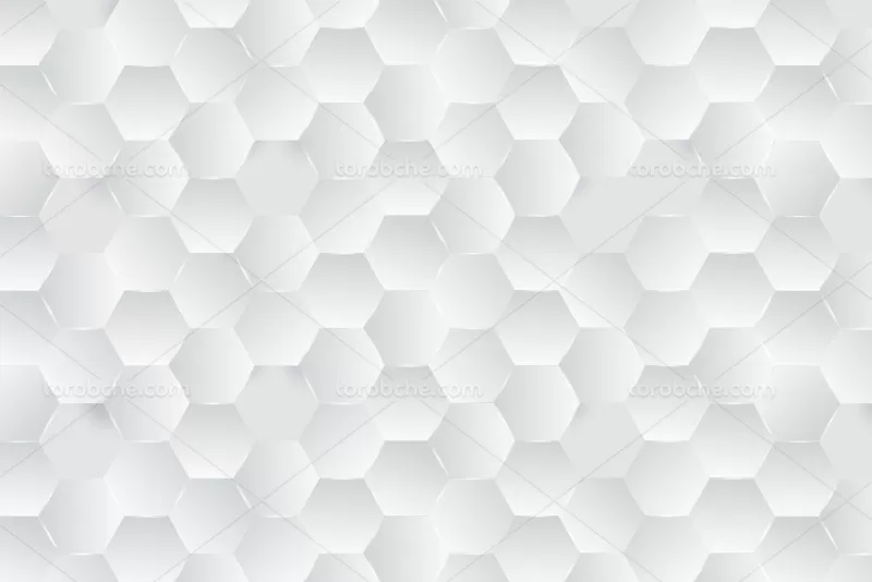 وکتور بک گراند سفید شش ضلعی | گرافیک با طعم تربچه