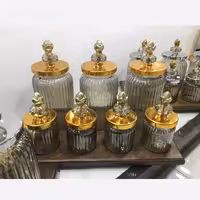 هفت پارچه پاسماوری زیر چوب بلور 