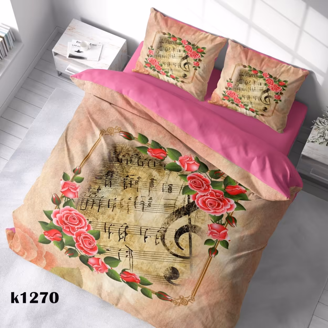 سرویس روتختی ترک إو turkev کد K-1270 دونفره 6 تکه