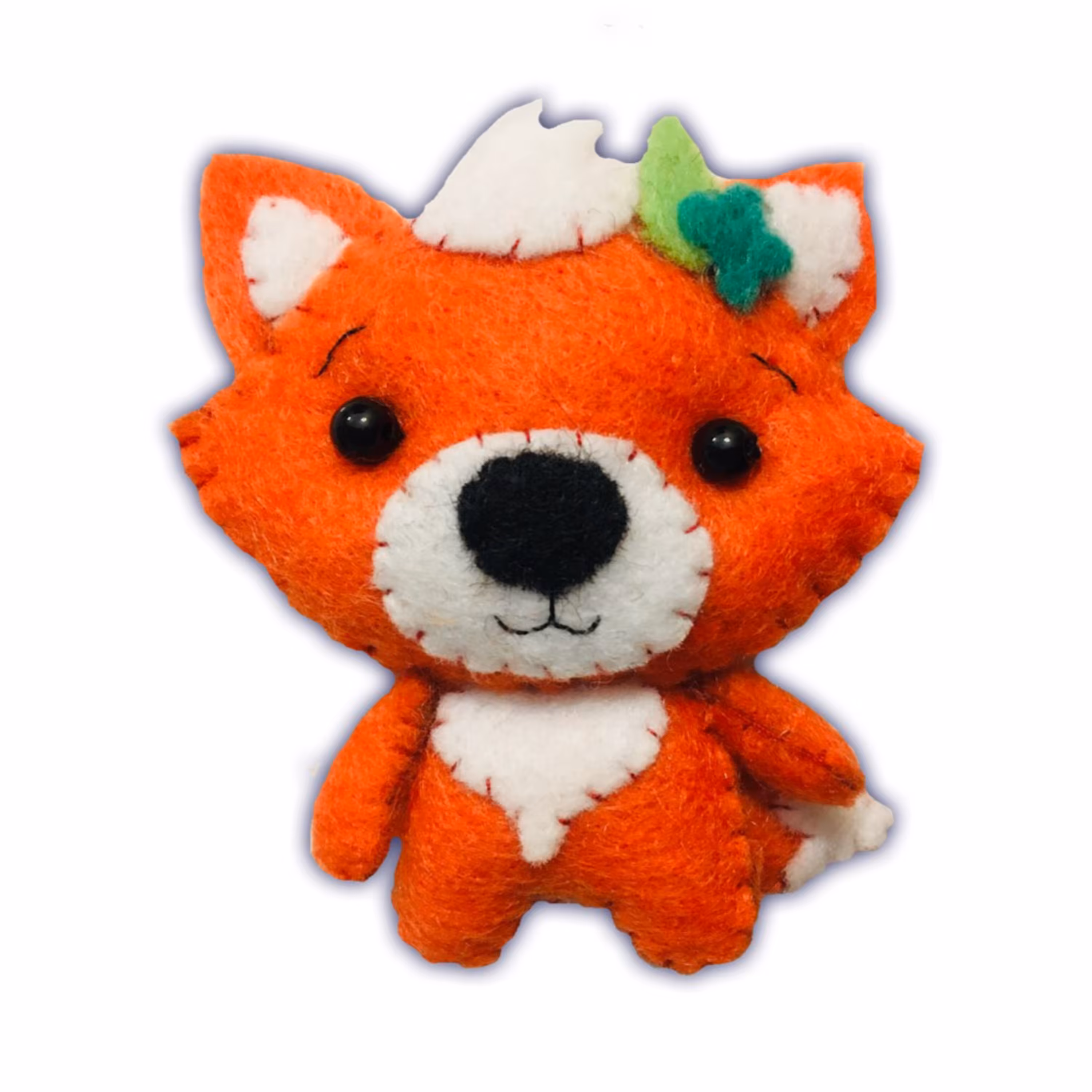عروسک نمدی روباه بامزه رنگ نارنجی