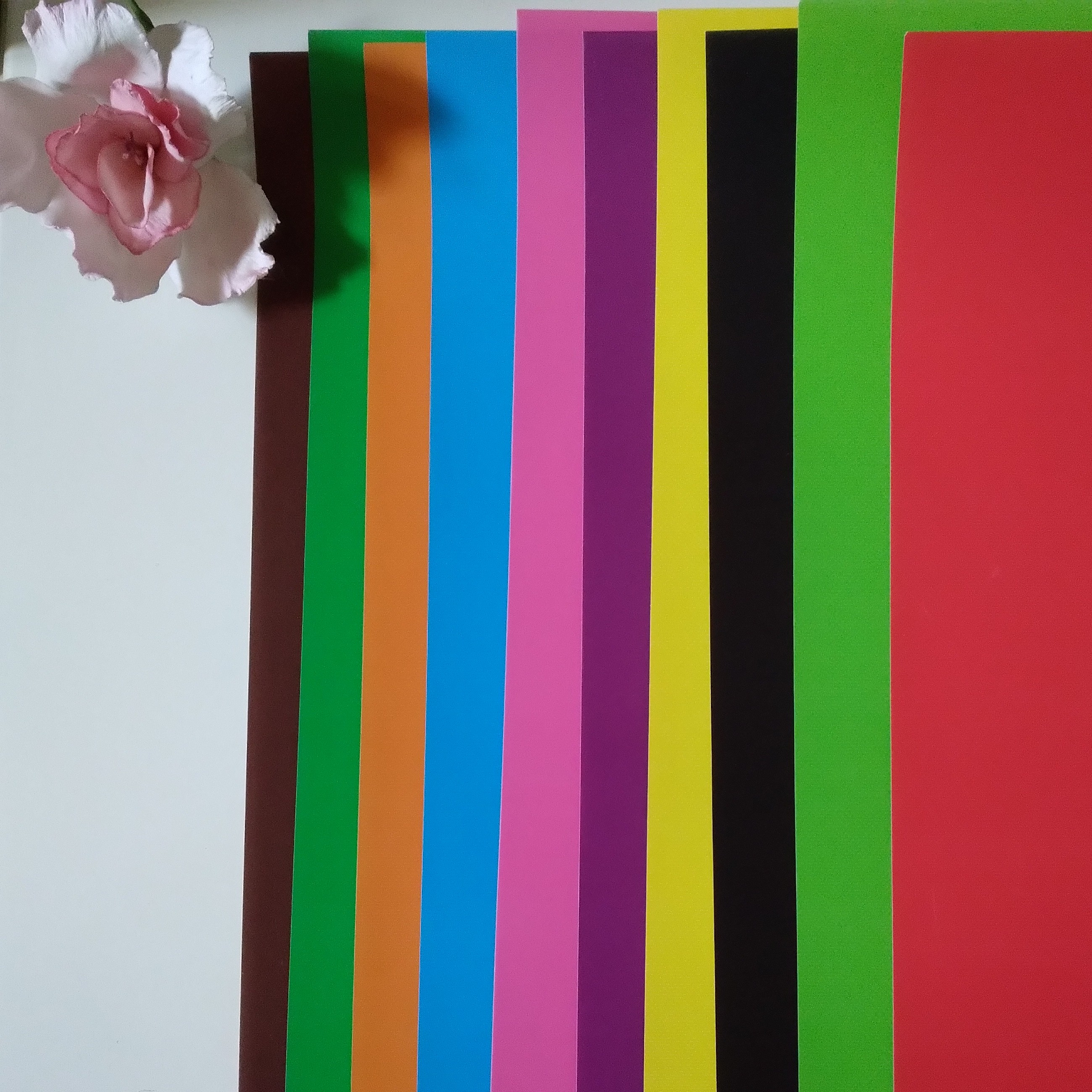 کاغذ رنگی گلاسه 10 عددی سایز a3