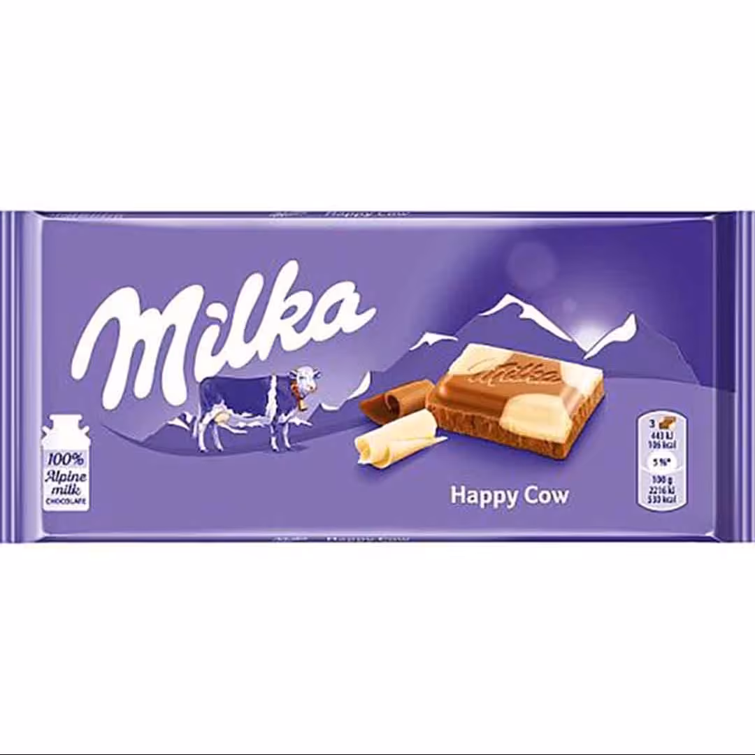 شکلات میلکا 100 گرم مدل Mika Happy Cows