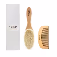 شانه و برس چوبی الیاف طبیعی کودک Vose اورجینال