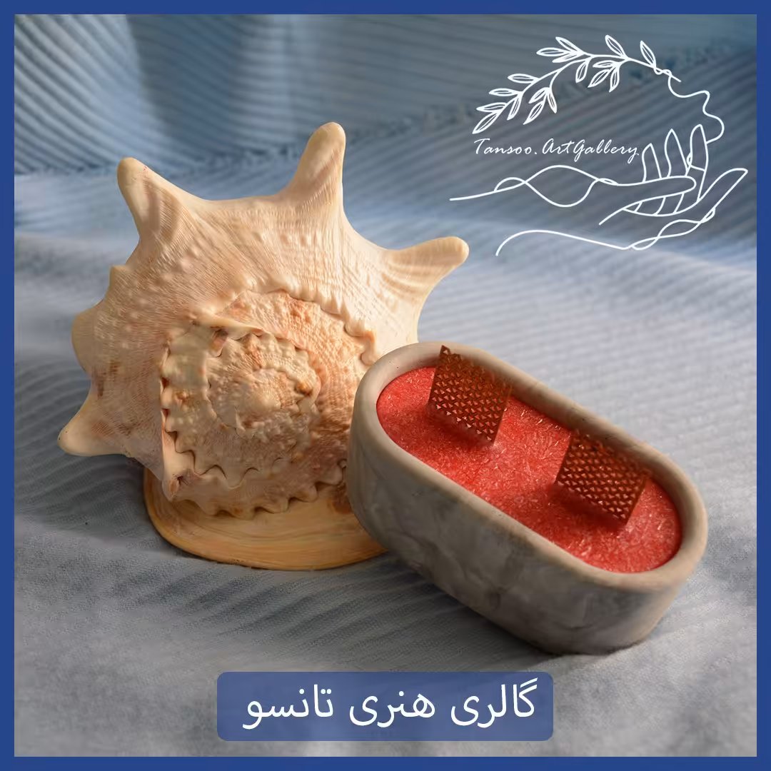 شمع بتنی طرح ماربل با شمع طبیعی موم نهنگ