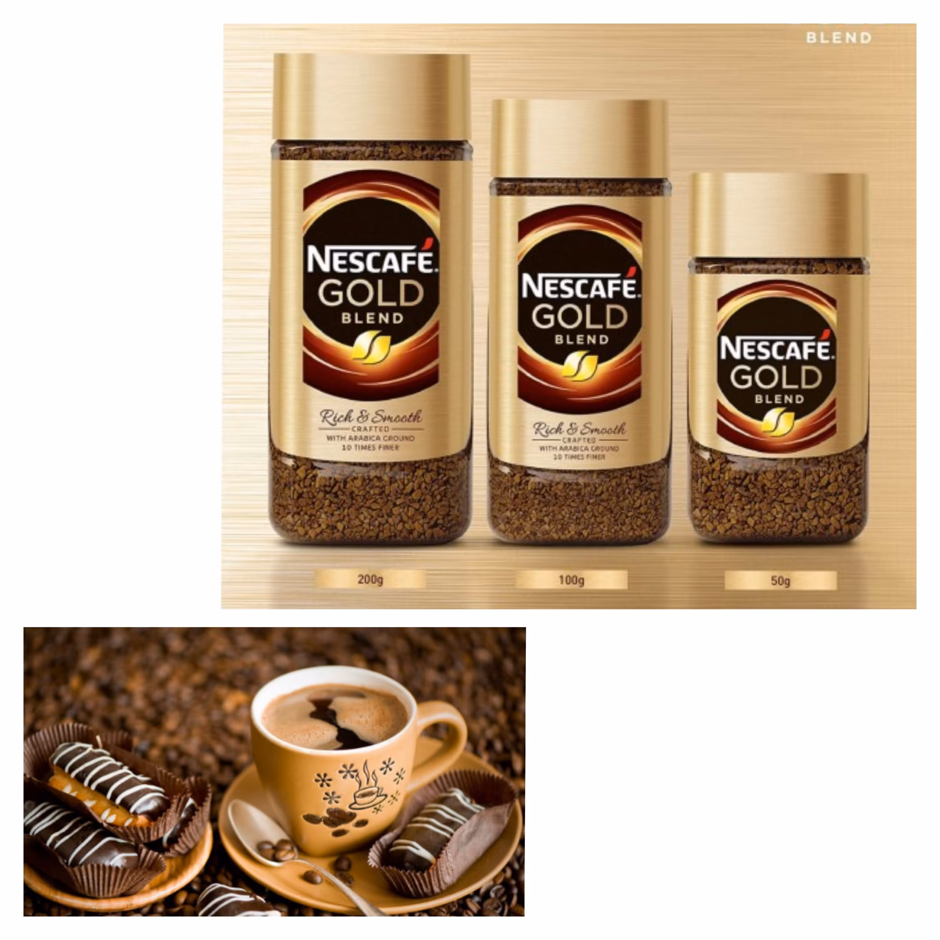 نسکافه گلد 190گرم (روسیه)کم تاریخ برج 4 تخفیفی