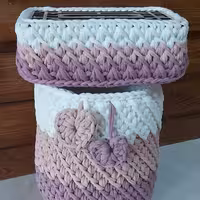 سطل آشغال و دستمال کاغذی 