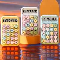 ماشین حساب دکمه رنگی سایز کوچک