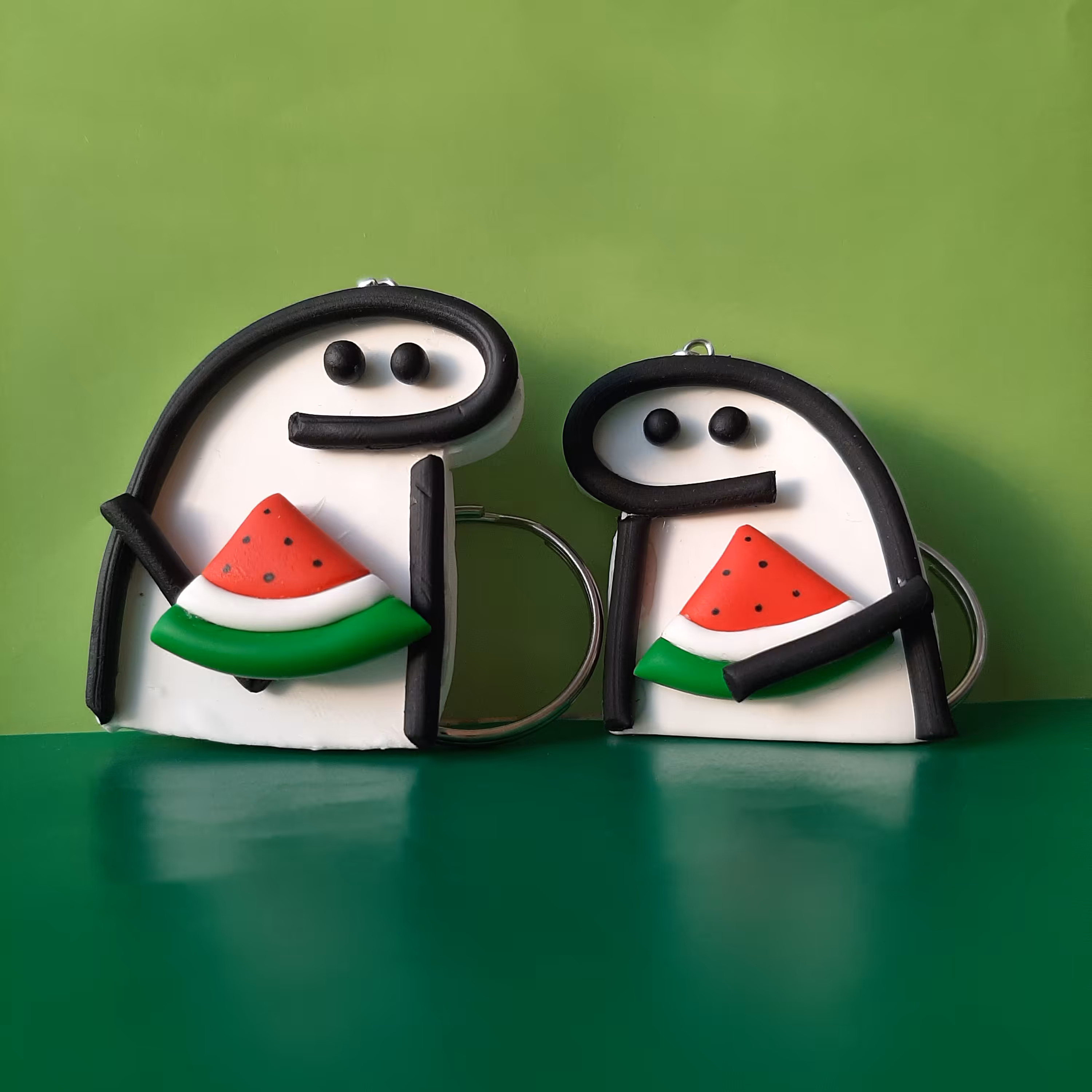 سرکلیدی خمیری طرح میقولی و هندوانه مناسب یلدا(جاکلیدی و جاسوئیچی خمیری )(سفارشی)