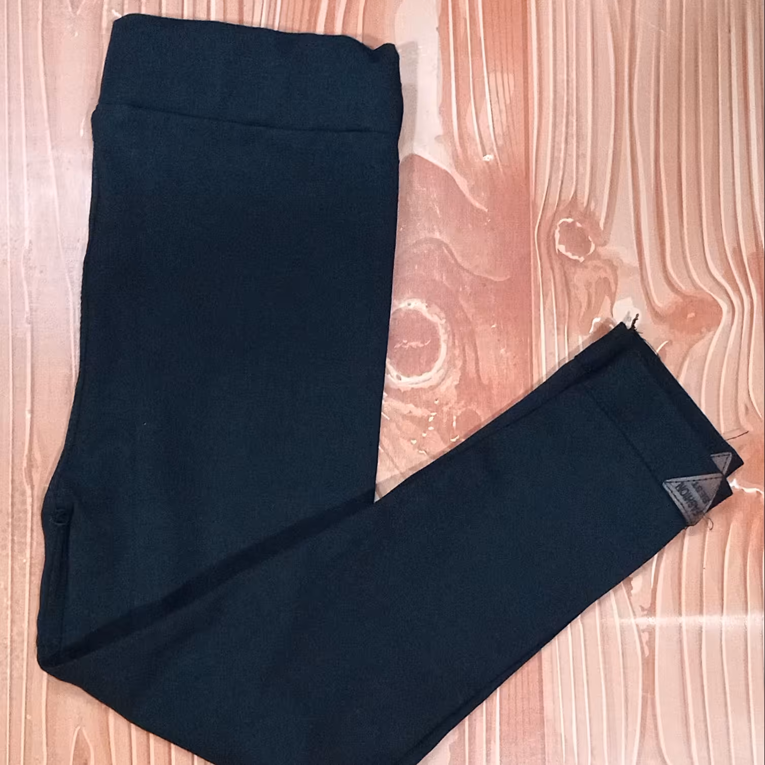 شلوار لاکرا دخترانه تک رنگ مشکی 