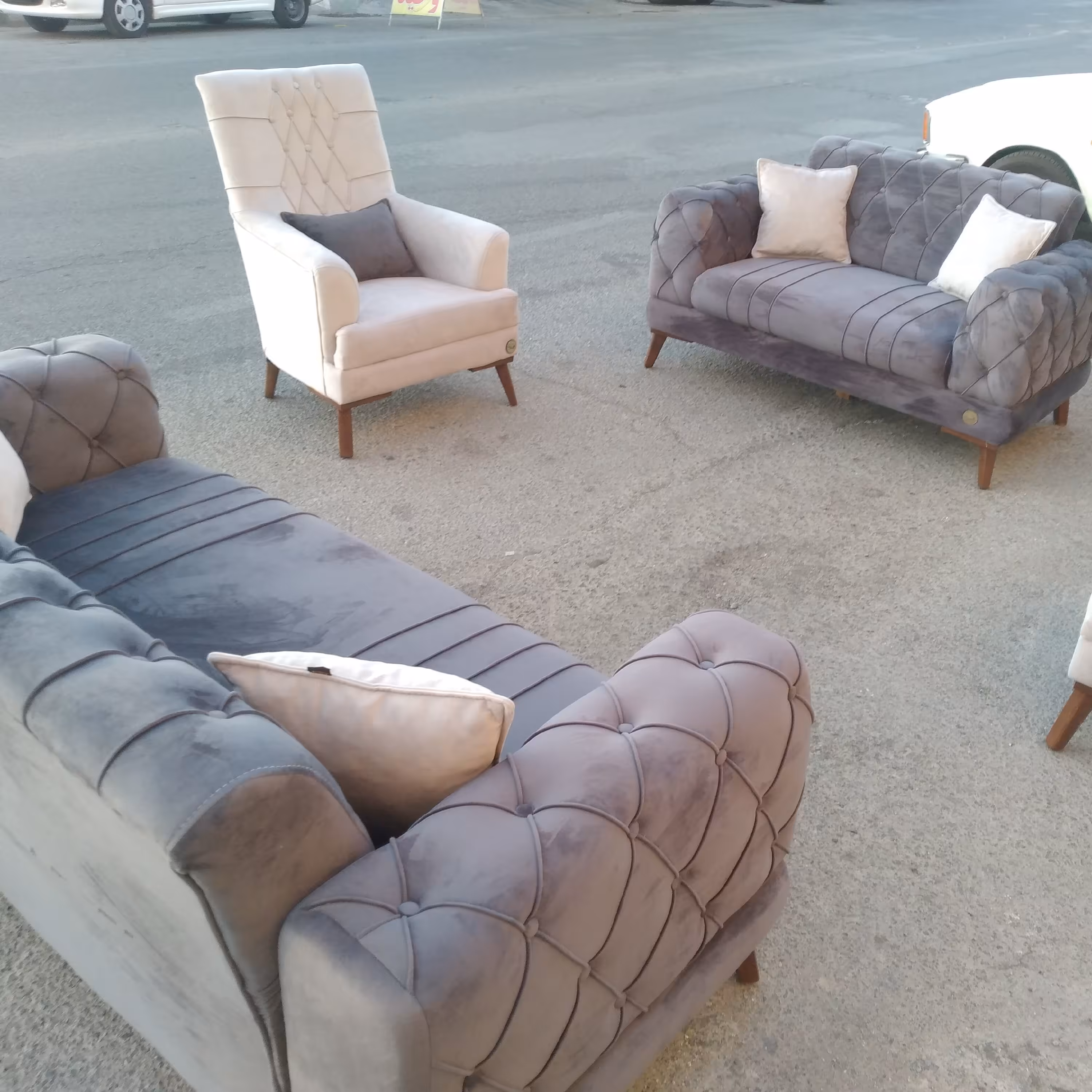 مبل راحتی چستر یونانی ست 7 نفرع