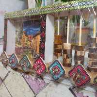  جا کلیدی آویز  زیبا همراه با چرتکه چوبی