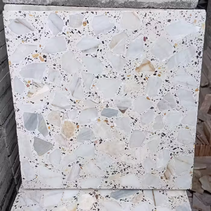 موزاییک چهل در چهل سیمان سفید 