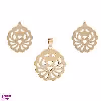 نیم ست طلا 18 عیار زرلوکس کد on-38