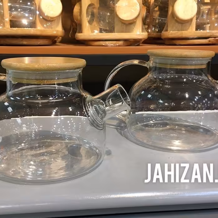 قوری پیرکس شعله مستقیم درب بامبو