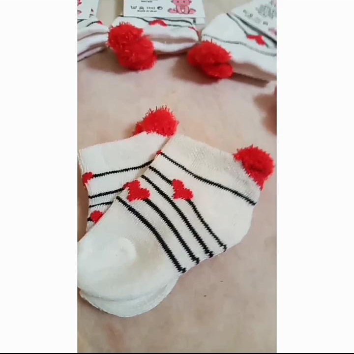 جوراب بچه گانه قلب برجسته با بهترین الیاف