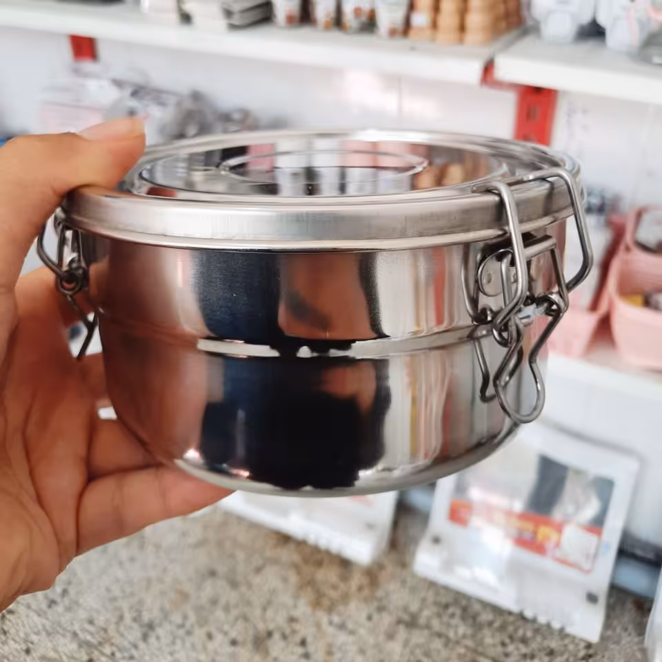 ظرف غذا ،جنس استیل ، بسیار با کیفیت ،دو لایه