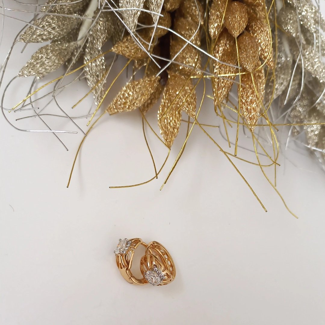 گوشواره نگین دار بدل