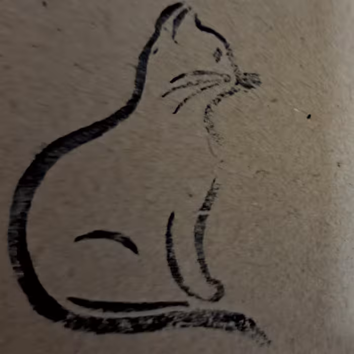 مهردستسازگربه نشسته