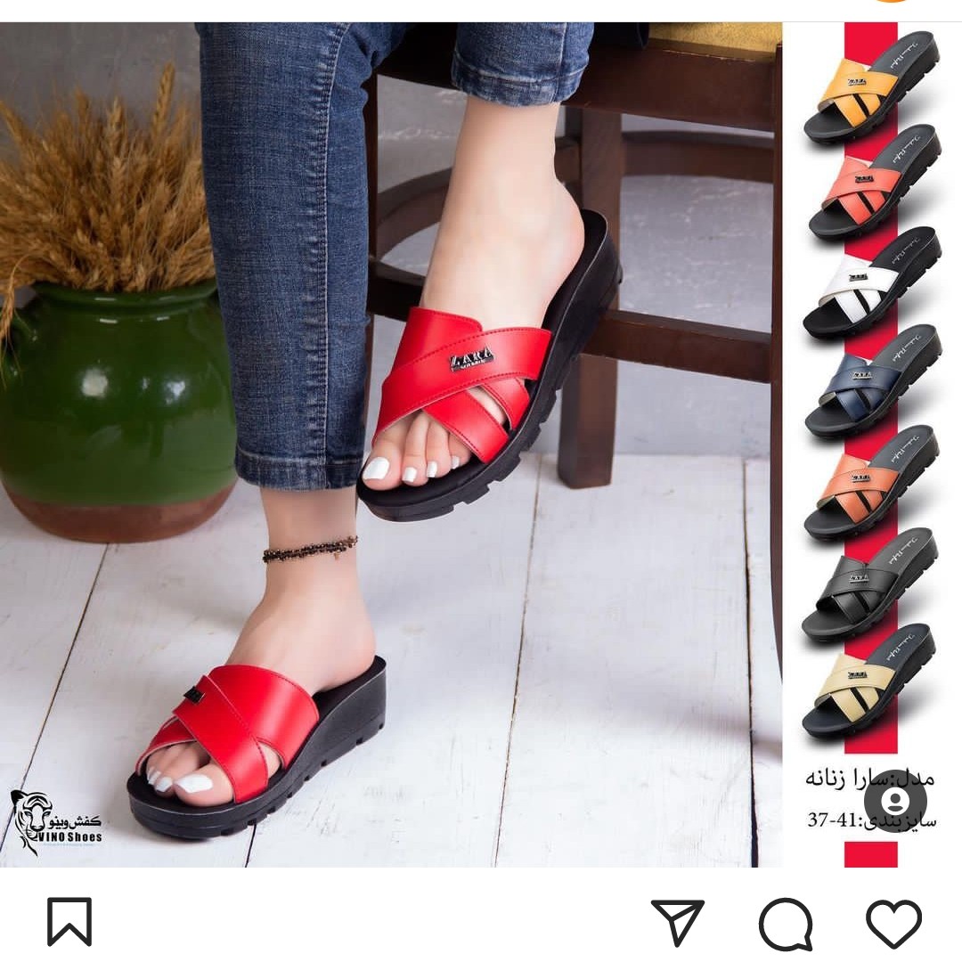 صندل زنانه سارا رنگبندی سفید سایز بندی 37 تا 41 کیفیت عالی سبک