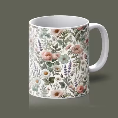 ماگ طرح گلک