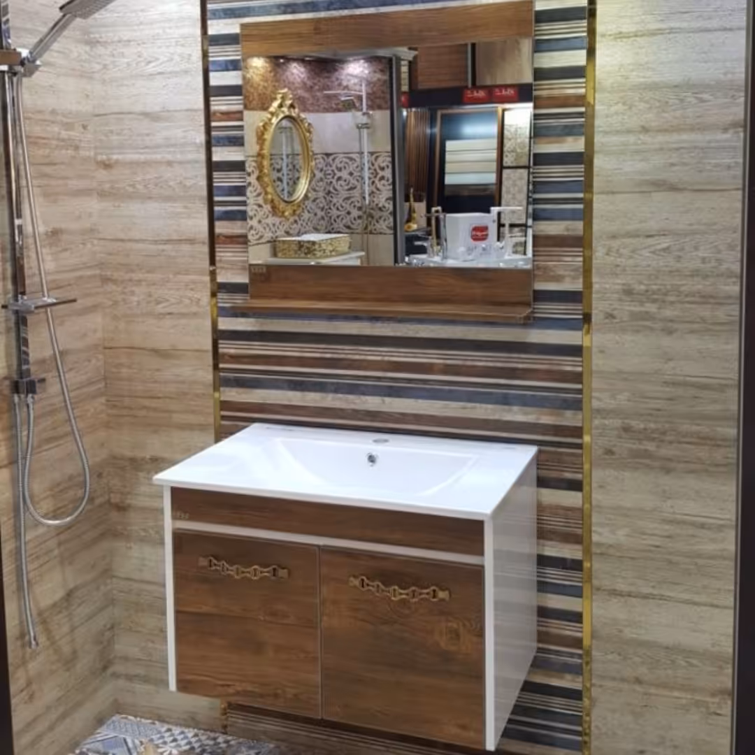 روشویی کابینتی مدل آرتیام تمام پی وی سی ابعاد 40 در 60 به همراه آینه ارسال به سراسر ایران