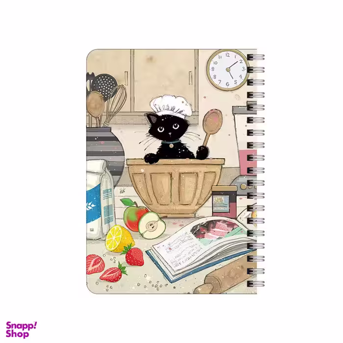 دفترچه یادداشت ۸۰ برگ بامبیلیپ مدل گربه کیک پز کد 9345791