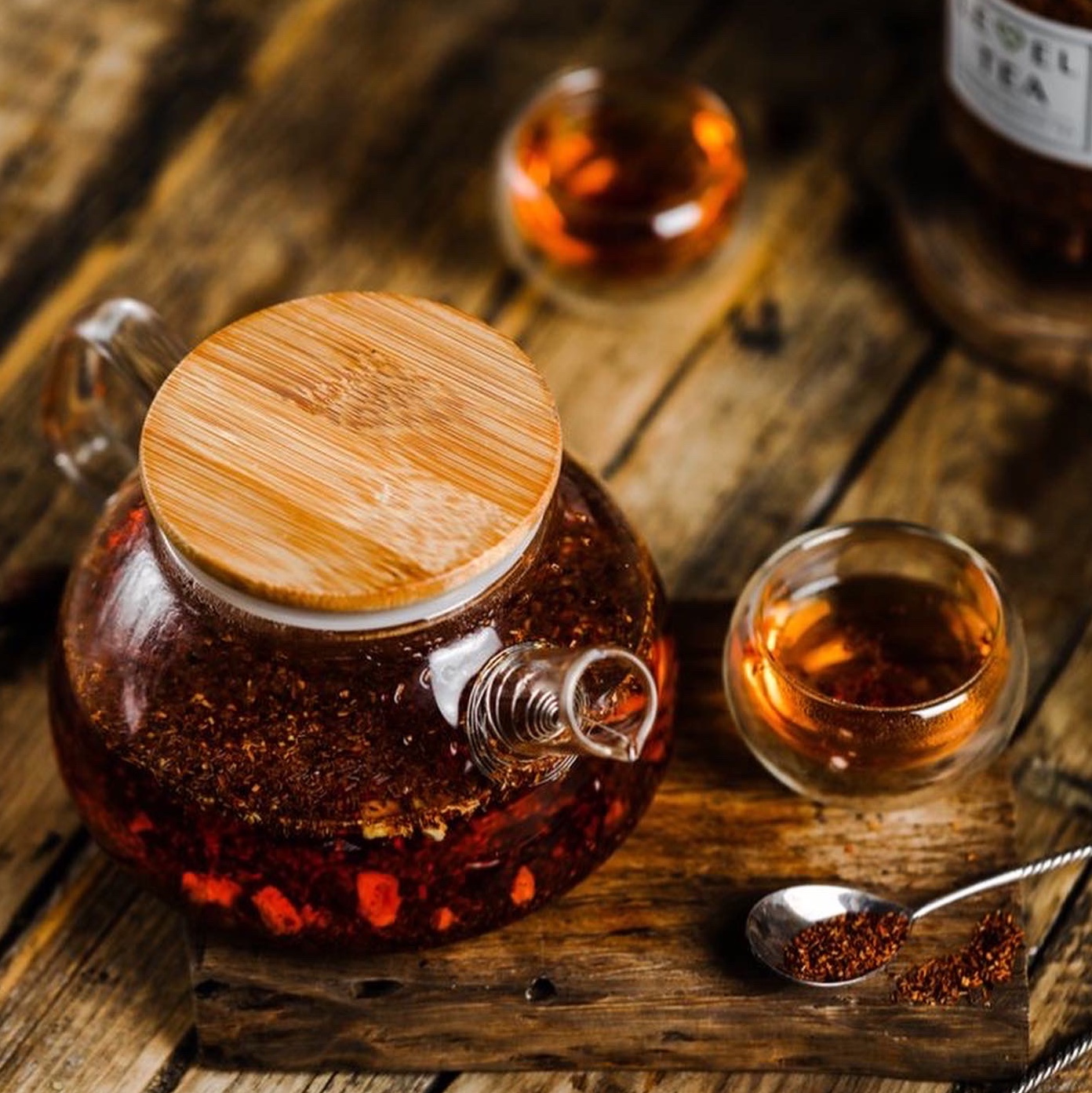 قوری پیرکس دربامبو شعله مستقیم