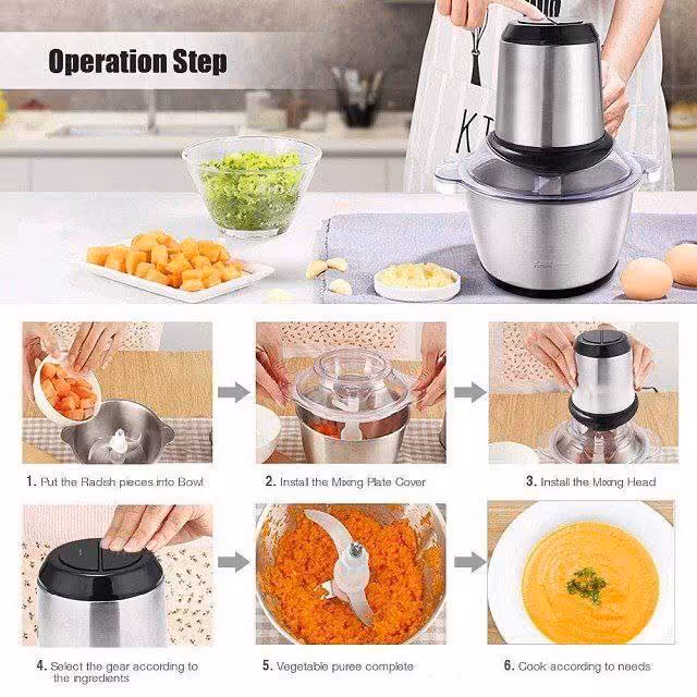 خردکن 3 لیتر استیل