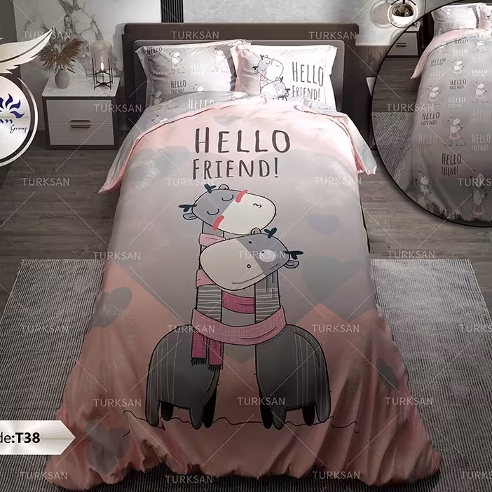 روتختی دونفره دو رو طرحدار  ترکسان طرح T38