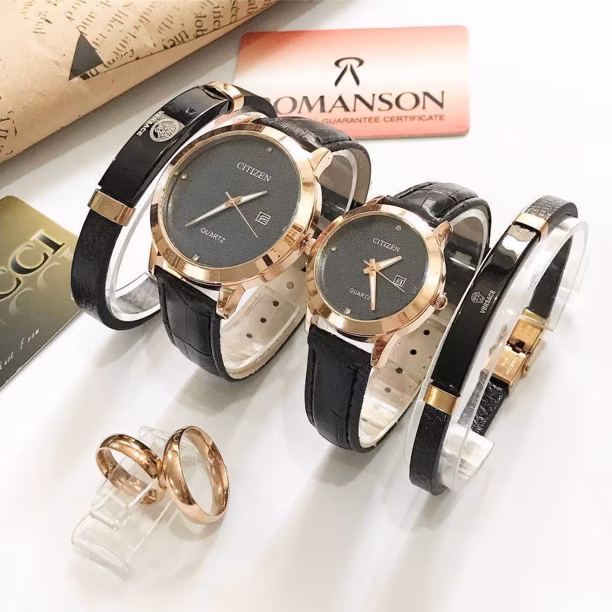 ست کامل ساعت  زنانه و مردانه مارک معروف سیتریزن 