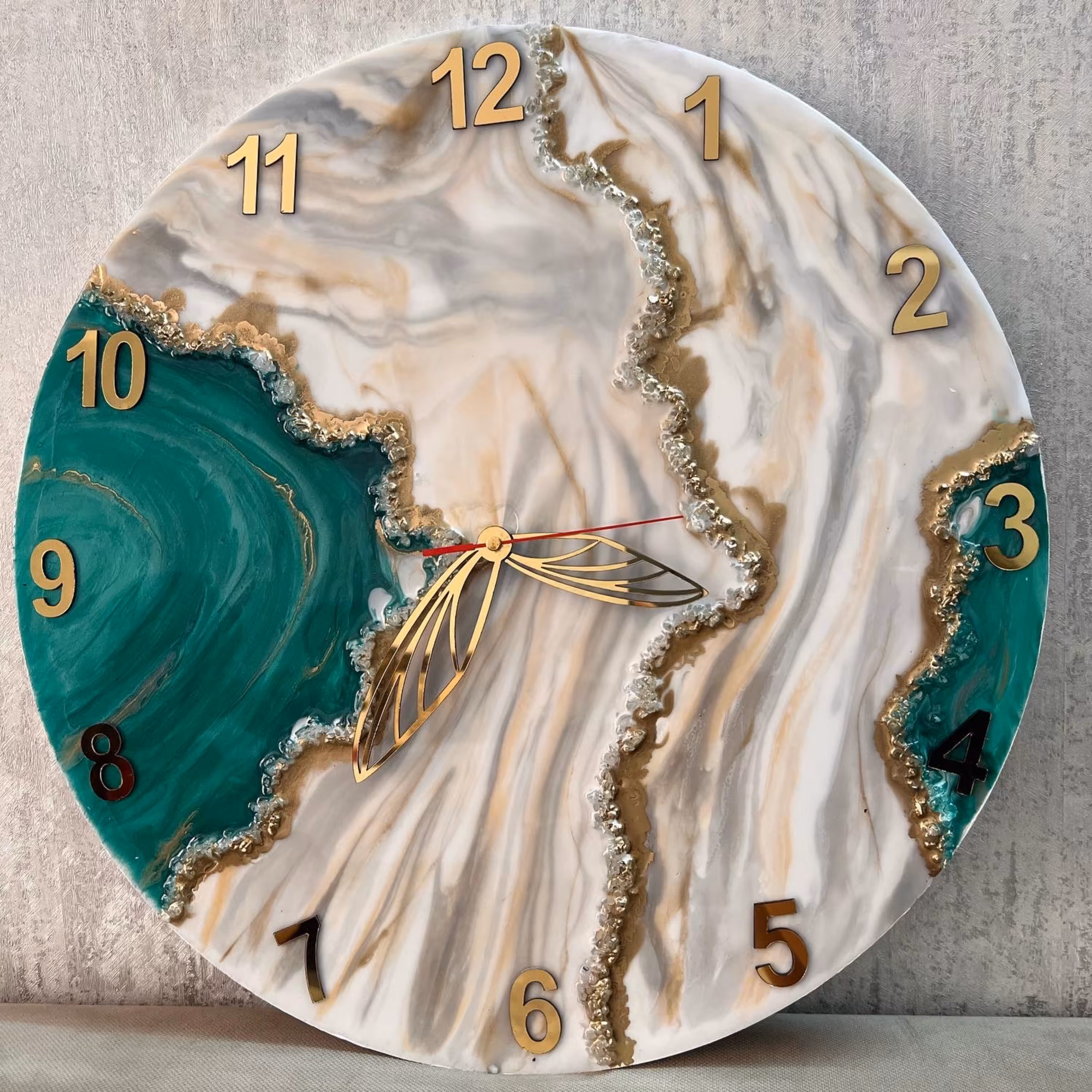 ساعت دیواری رزین قطر 50 سانتی متری 