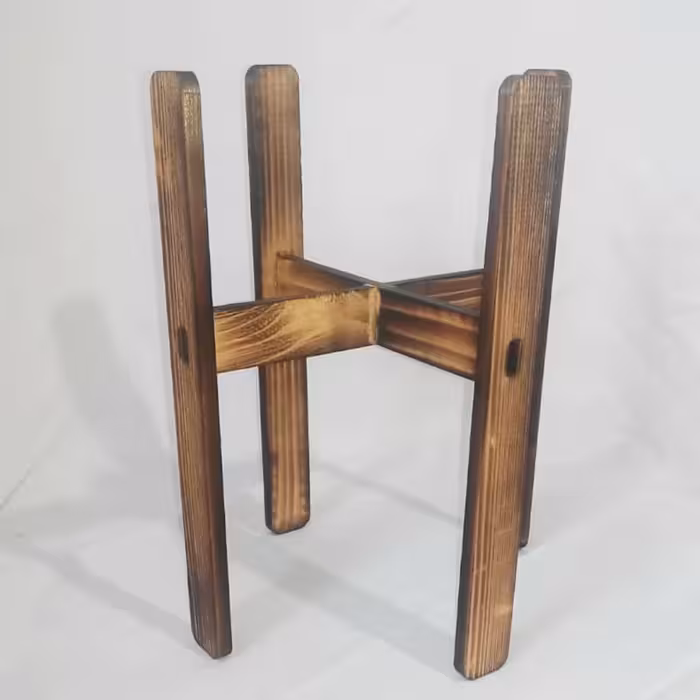 زیر گلدانی ساخته شده از چوب صنعتی روسی در اندازه 18 سانتی متری هزینه پست به صورت پس پرداخت می باشد