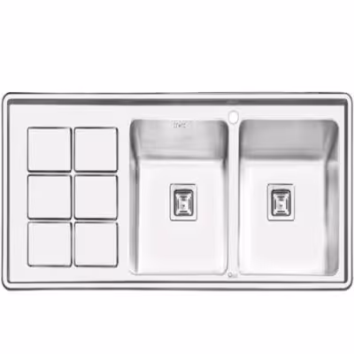 سینک ظرفشویی 2064 توکار ایلیا استیل