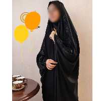 چادر عبایی جده یا عربی اصیل گلدوزی و مهره دوزی شده 
