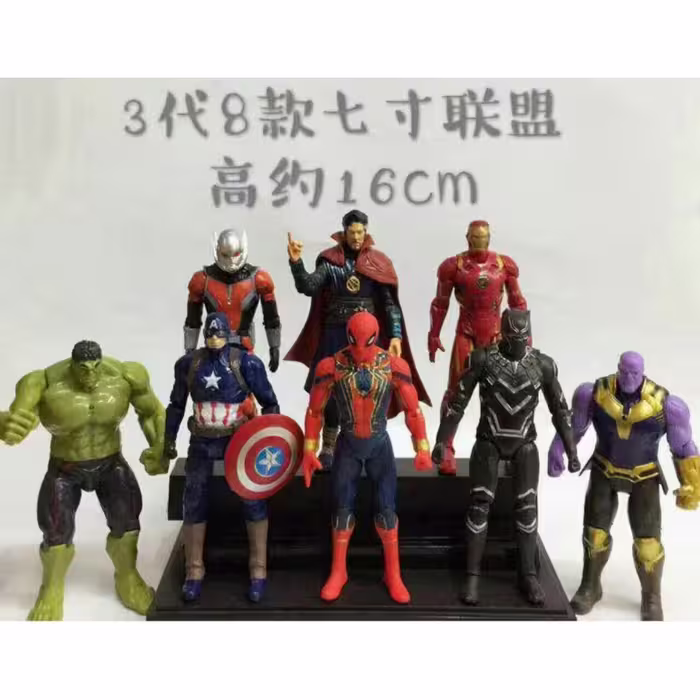 اکشن فیگور مدل Avengers بسته 8 عددی