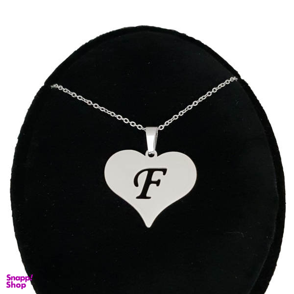 گردنبند نقره طرح حرف F کد SS3