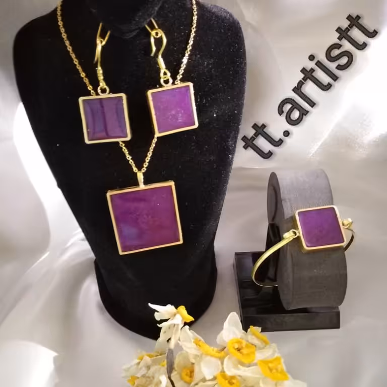 نیم ست بنفش